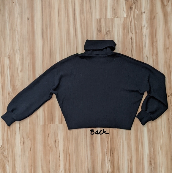 Sky and Sparrow Dolman Rib Turtleneck Sweater - Picture 5 of 11